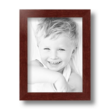 ArtToFrames 6x8  Maple Wood Picture Frame  Red Wood Poster Frame  with Regular Glass and Foam Backing 3/16 Inch (FBPL-4962)