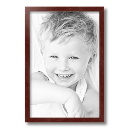 ArtToFrames 12x18  Maple Wood Picture Frame  Red Wood Poster Frame  with Regular Acrylic and Foam Backing 3/16 Inch (FBPL-4962)