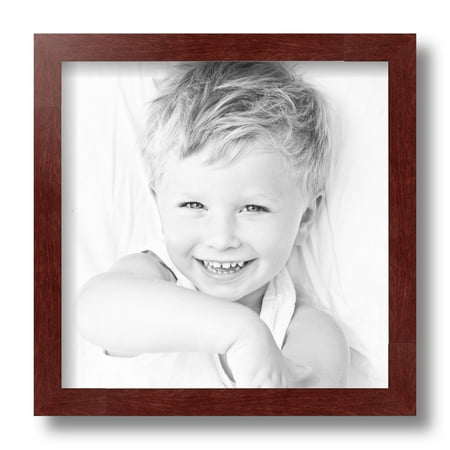 ArtToFrames 10x10  Maple Wood Picture Frame  Red Wood Poster Frame  with Regular Glass and Foam Backing 3/16 Inch (FBPL-4962)