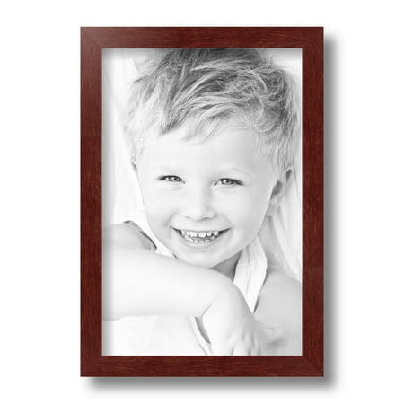 ArtToFrames 8x12  Maple Wood Picture Frame  Red Wood Poster Frame  with Regular Glass and Foam Backing 3/16 Inch (FBPL-4962)