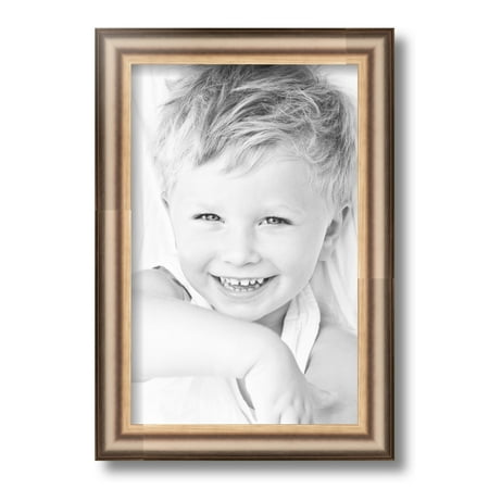 ArtToFrames 8.5x14  Anique Silver Picture Frame  Silver Wood Poster Frame  with Regular Glass and Foam Backing 3/16 Inch (FBPL-4964)