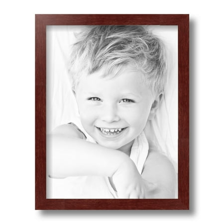 ArtToFrames 10x13  Maple Wood Picture Frame  Red Wood Poster Frame  with Regular Glass and Foam Backing 3/16 Inch (FBPL-4962)