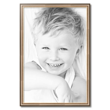 ArtToFrames 24x36  Anique Silver Picture Frame  Silver Wood Poster Frame  with Regular Acrylic and Foam Backing 3/16 Inch (FBPL-4964)