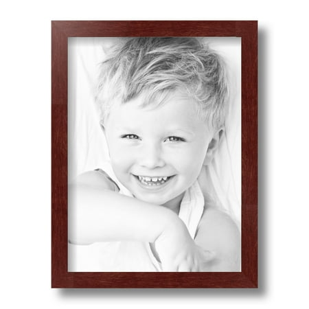 ArtToFrames 9x12  Maple Wood Picture Frame  Red Wood Poster Frame  with Regular Glass and Foam Backing 3/16 Inch (FBPL-4962)
