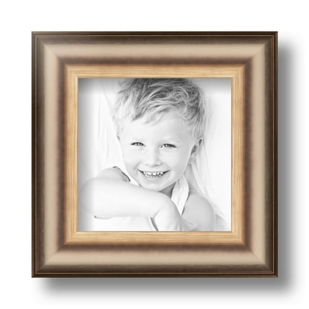 ArtToFrames 5x5  Anique Silver Picture Frame  Silver Wood Poster Frame  with Regular Glass and Foam Backing 3/16 Inch (FBPL-4964)
