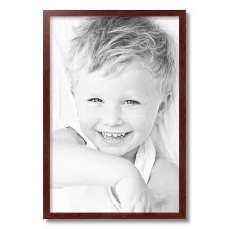 ArtToFrames 16x24  Maple Wood Picture Frame  Red Wood Poster Frame  with Regular Acrylic and Foam Backing 3/16 Inch (FBPL-4962)