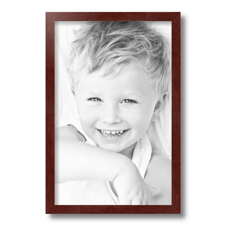 ArtToFrames 11x17  Maple Wood Picture Frame  Red Wood Poster Frame  with Regular Glass and Foam Backing 3/16 Inch (FBPL-4962)