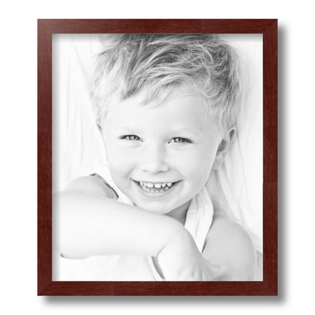 ArtToFrames 12x14  Maple Wood Picture Frame  Red Wood Poster Frame  with Regular Glass and Foam Backing 3/16 Inch (FBPL-4962)