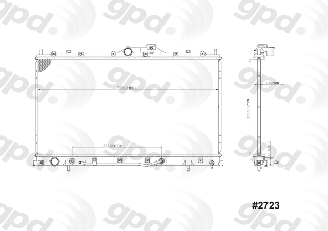 Radiator Fits 04-09 GALANT