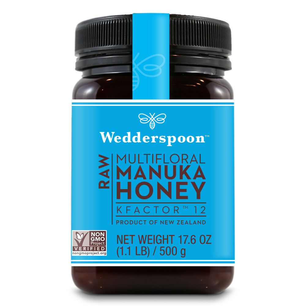 Wedderspoon, Raw Multifloral Manuka Honey, KFactor 12, 1.1 Lb (500 G)