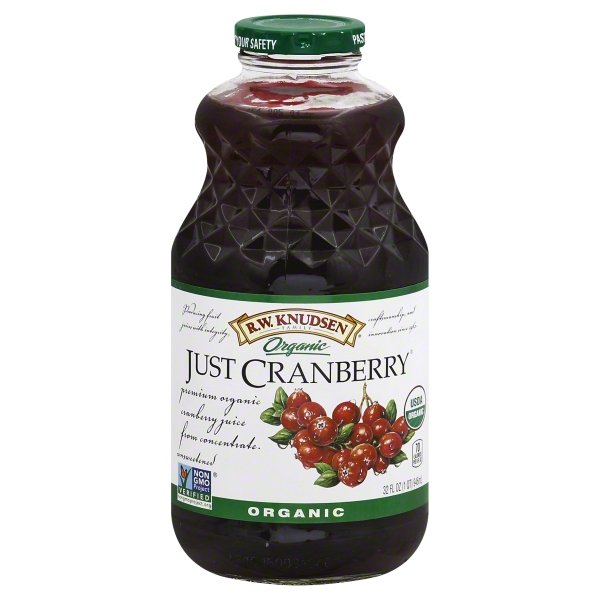 Rw Knudsen Family, Organic Just Cranberry Juice, Case of 6 X 32 Oz