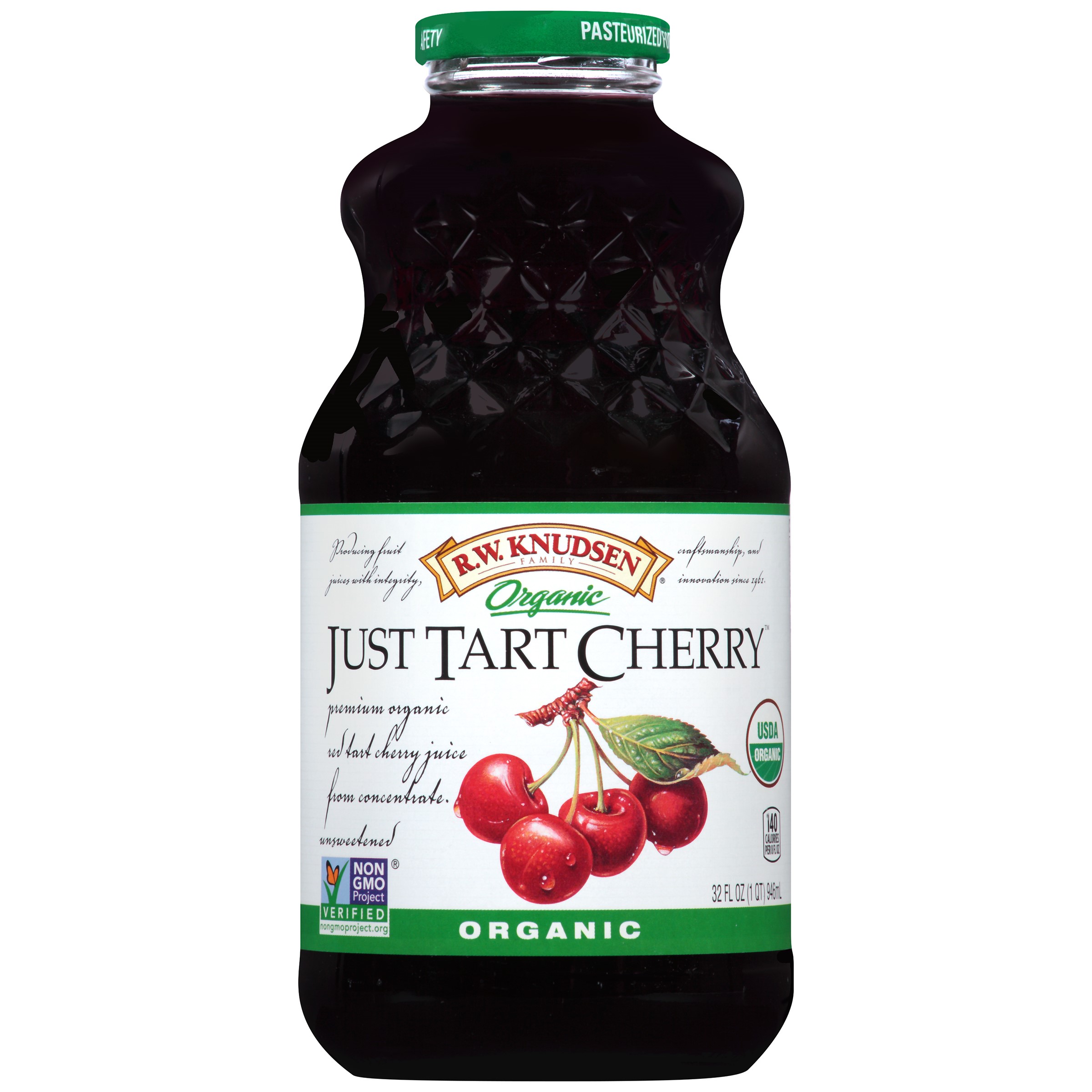 Rw Knudsen Family, Organic Just Tart Cherry Juice, Case of 6 X 32 Oz