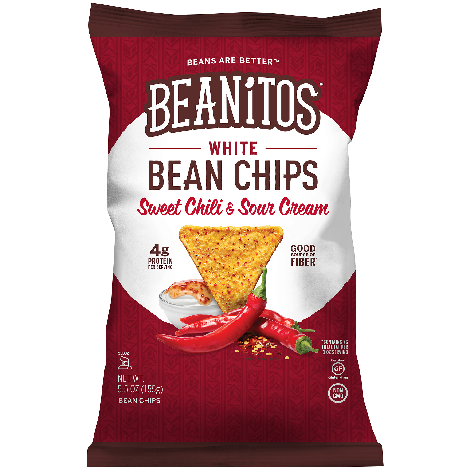 Sweet Chili and Sour Cream White Bean Chips, Sweet Chili and Sour Cream