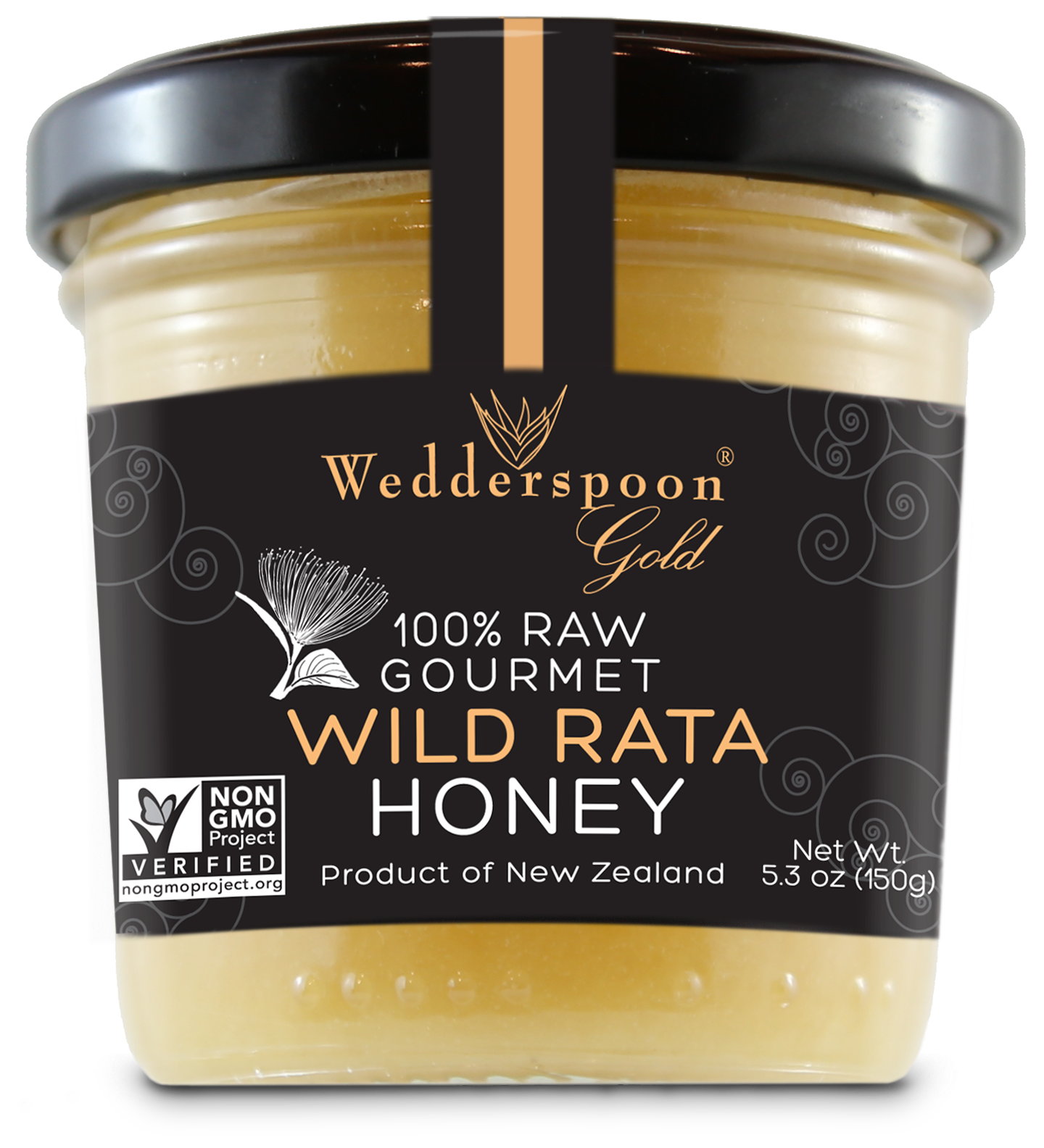 Wedderspoon 100% Raw Wild Rata Honey, 5.3 Oz