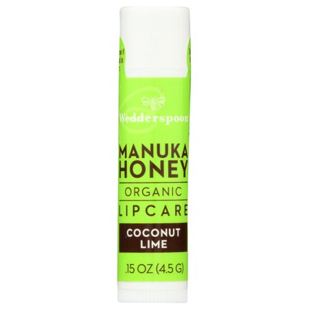 Wedderspoon Organic Lipcare Coconut Lime with Manuka Honey Lip Balm 1 Lip Balm