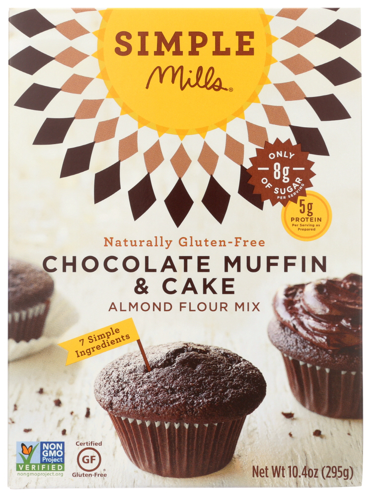 Simple Mills Gluten Free Chocolate Muffin & Cake Almond Flour Baking Mix - 11.2oz