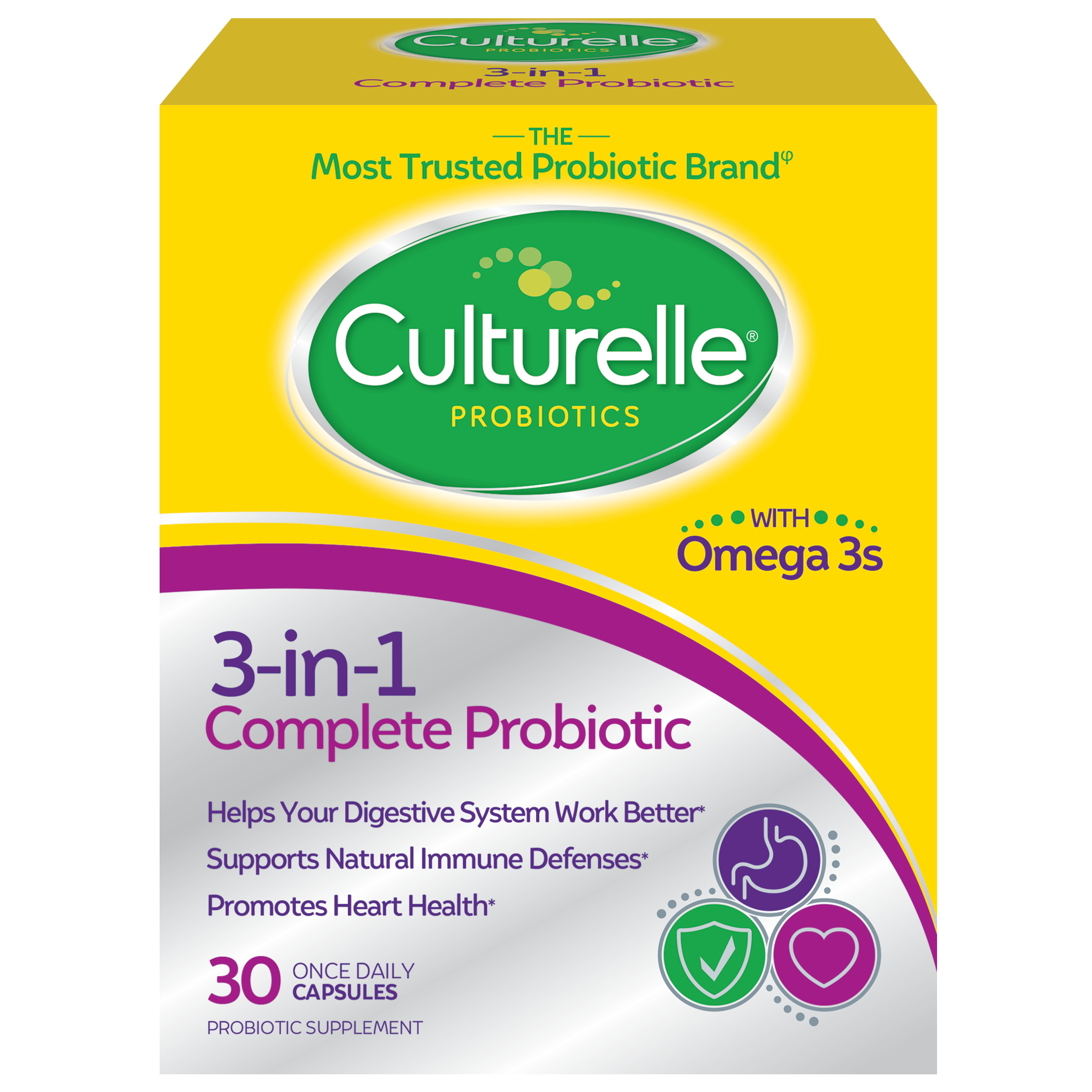 Culturelle - Probiotic - Pro Well 3 In 1 Complete Formula 30Ct