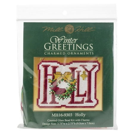 Holly - Winter Greetings - Counted Cross Stitch Glass Bead Kit - MH16-9303