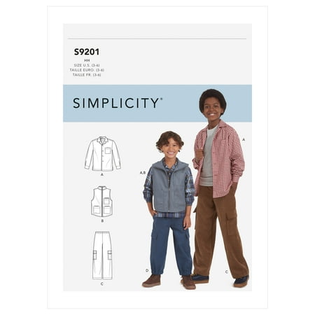 Simplicity Sewing Pattern 9201 Shirts  Waistcoats  Trousers