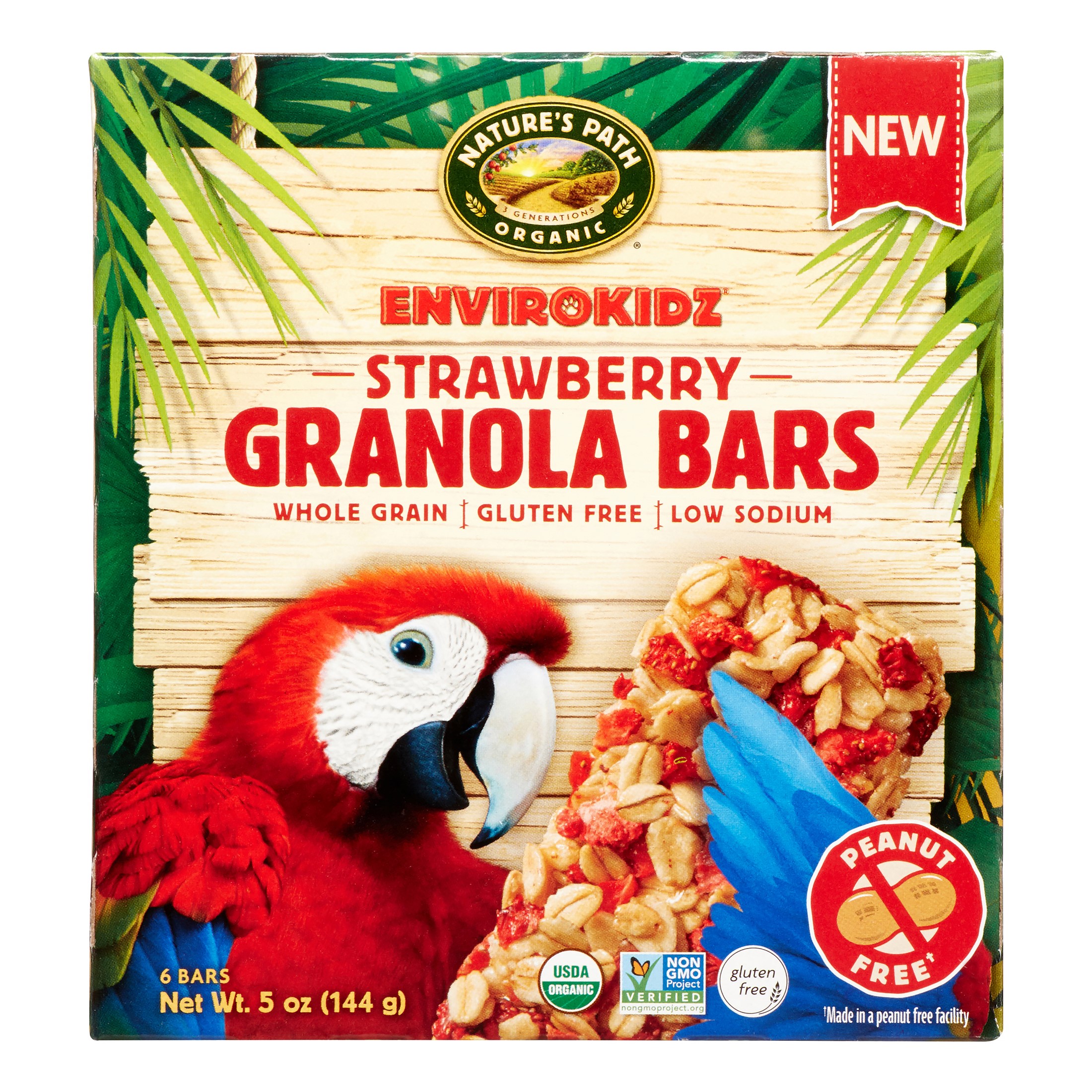 Nature's Path Envirokidz Chewy Granola Bars Strawberry -- 6 Bars
