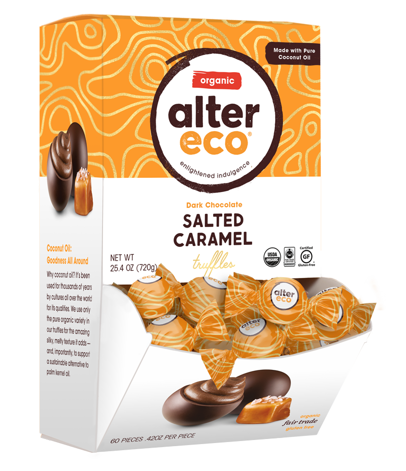 DARK CHOCOLATE SALTED CARAMEL TRUFFLES, DARK CHOCOLATE SALTED CARAMEL