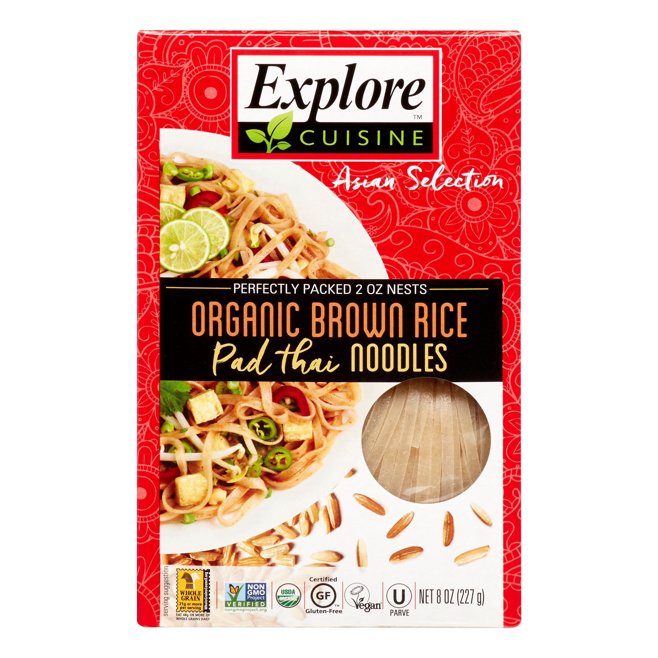 Explore Cuisine Asian Selection Organic Brown Rice Pad Thai Noodles -- 8 Oz