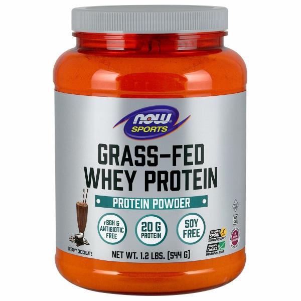 NOW Sports® Grass-Fed Whey Protein Concentrate Dutch Chocolate -- 1.2 lbs