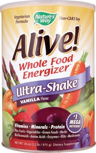 Alive! Ultra-Shake Soy Protein - 34 Oz Yeast Free by Nature's Way