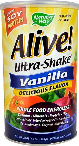 Alive! Ultra-Shake Soy Protein - 21 Oz Yeast Free by Nature's Way