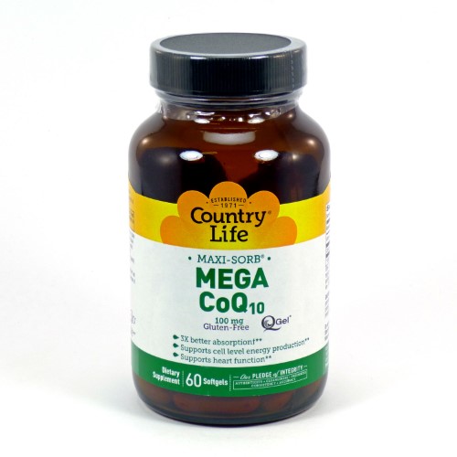 Country Life CoQ10 Mega QGel® 100 mg 60 Softgels Spoonful App
