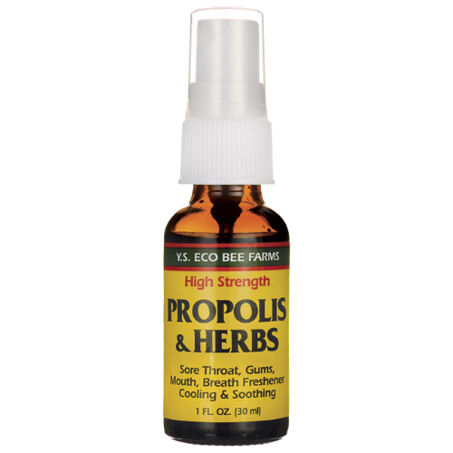 Y.S. Eco Bee Farms High Strength Propolis & Herbs Throat Spray | 1 Fl Oz Spray
