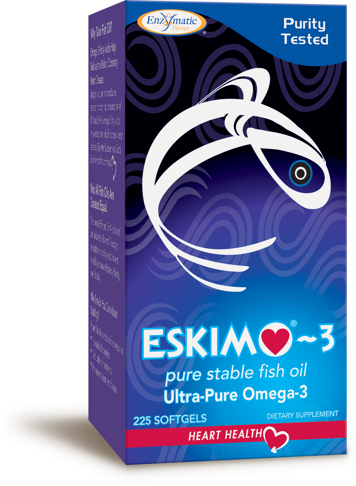 Eskimo-3 Fish Oil 225 Softgels by Enzymatic Therapy