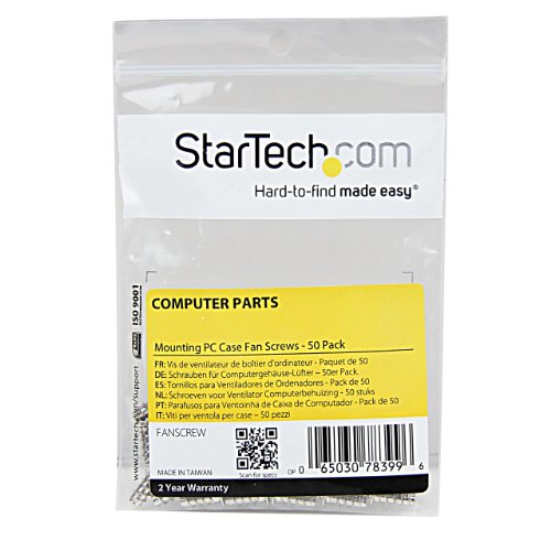 StarTech.com FANSCREW Mounting PC Case Fan Screws  50 Pack  Hardware Screws thumbnail