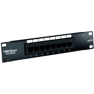 TRENDnet 8-Port Cat6 Unshielded Patch Panel, TCP08C6