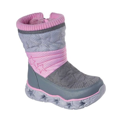 Skechers Galaxy Lights-TBD 20054N - Girls 5 Infant Grey Boot Medium