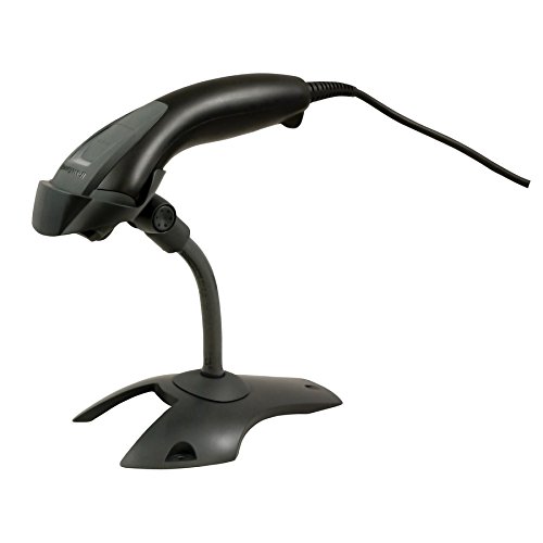 Honeywell Voyager 1400g Upgradeable Wired General Duty Laser Barcode Scanner, Omni-directional, 1D, PDF, RS232/USB/KBW/IBM, Black, USB Kit W/ Stand thumbnail