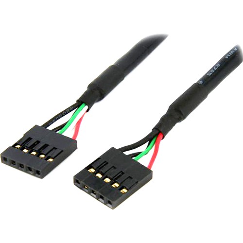 StarTech USBINT5PIN24 24  Internal 5 Pin USB IDC Motherboard Header Cable F/F