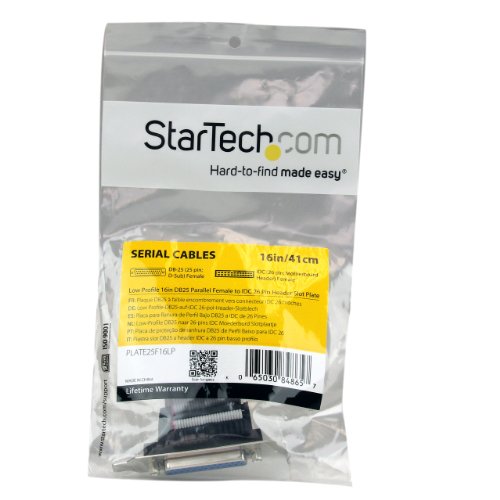 StarTech 16  Parallel Port Header Cable Adapter W/Bracket - DB25 to IDC26 thumbnail
