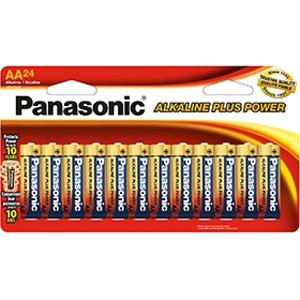 Panasonic Alkaline Plus AA Battery Retail - 24-Pack 1.5 V DC General P