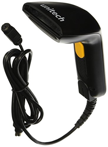 Unitech AS10-P General Purpose Corded Handheld 1D Barcode Scanner and Imager, at/PS2 KBW, Black
