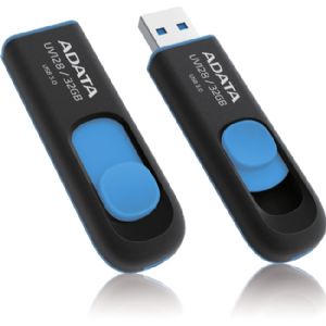 ADATA UV128 USB Flash Drive - 32GB - Black / Blue USB 3.2 [AUV128-32G-RBE]