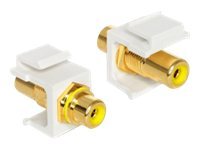 DeLOCK - Modularer Einschub (Kopplung) - RCA - Gelb (86309)