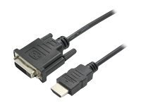 Value 12.99.3115 HDMI DVI Adapter Cable Black 0.15 M HDMI-a to DVI