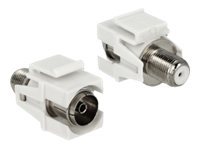 DeLOCK - Antennenadapter - F-Stecker (W) - Bis - IEC-Anschluss (W) - Koax (86334)