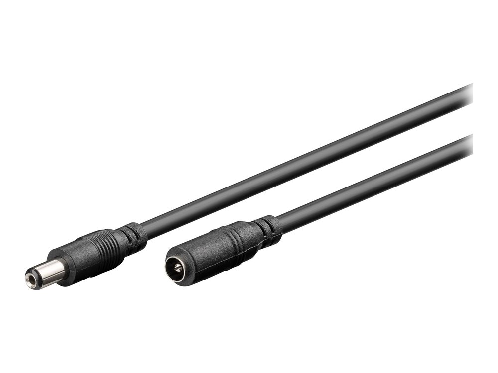 Wentronic Goobay - Spannungsversorgungs-Verlängerungskabel - Gleichstromstecker 5,5 X 2,1 Mm (M) Bis Gleichstromstecker 5,5 X 2,1 Mm (W) - 3,0m - Gef