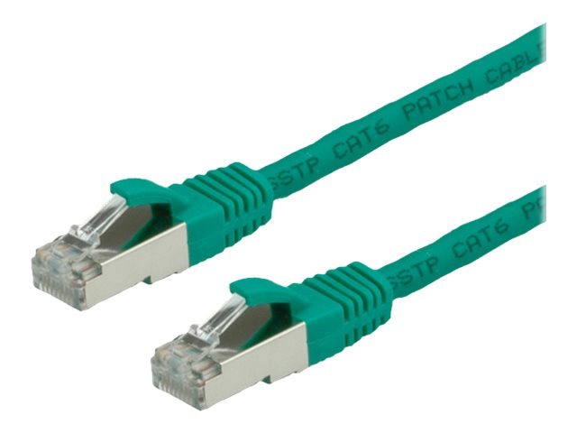 Value S/FTP Patch Cord Cat.6, Halogen-free, Green, 1m