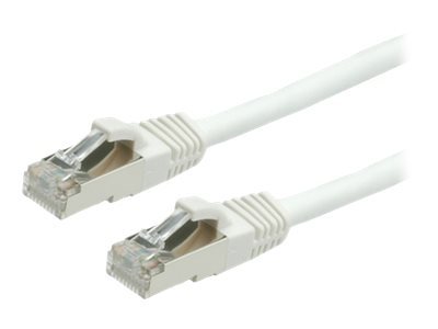 VALUE S/FTP-(PiMF-)Patchkabel Kat.6, LSOH, Weiss, 1m (21.99.1236)