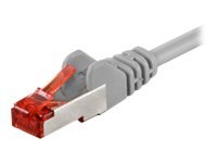 Goobay 93569 RJ45 Network Cable CAT 6 S/FTP Grey Double Shielded 1m