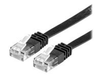 Value21.99.09, 3m Cat6, Black RJ45 to Male RJ45 Male