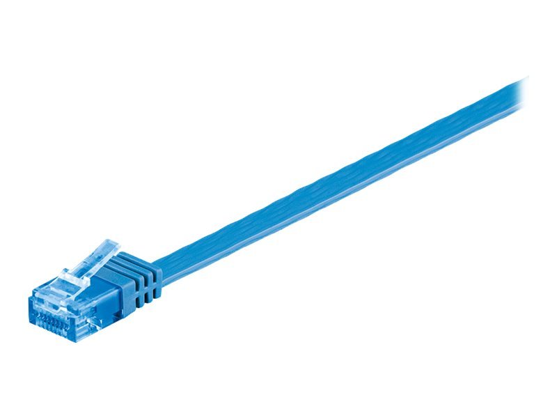 Wentronic Goobay - Netzwerkkabel - RJ-45 (M) Bis RJ-45 (M) - 3,0m - UTP - CAT 6a - Geformt, Flach - Blau (96328)